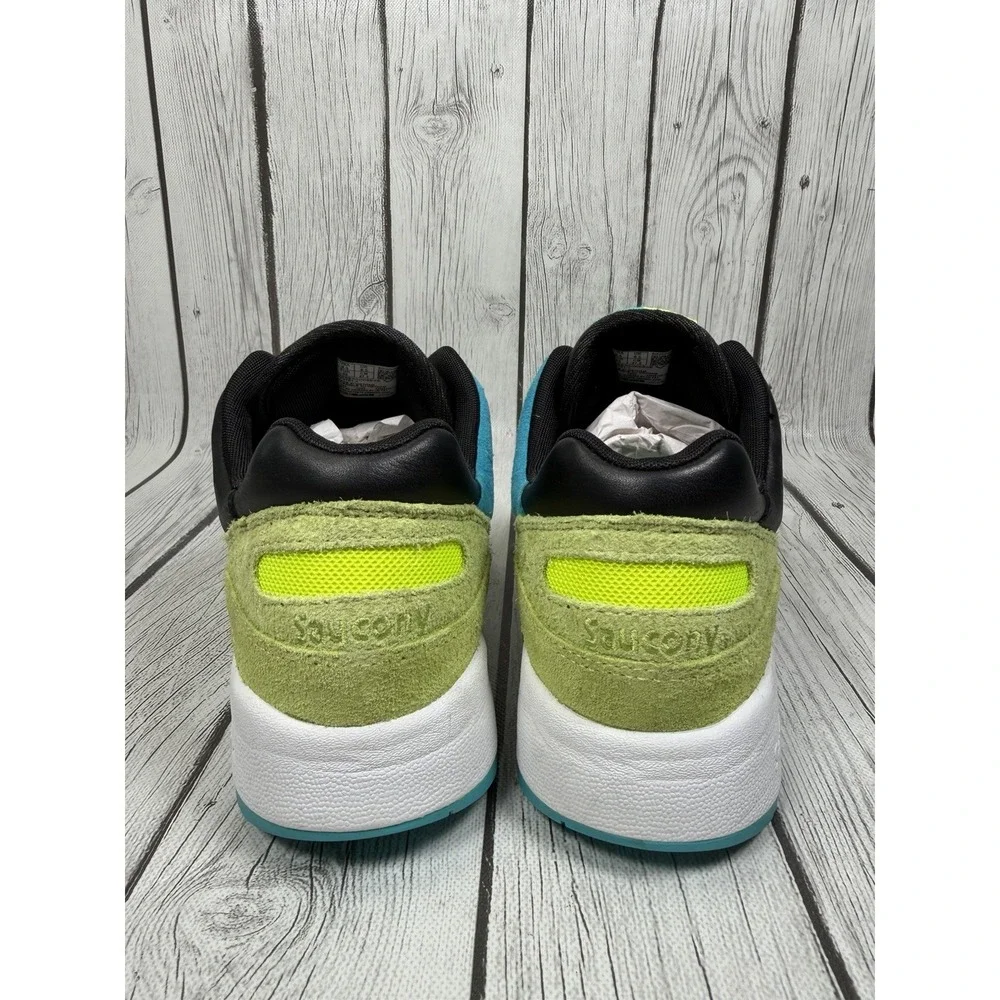 Saucony Shadow 6000 Split Black Lime Green Teal Men's Size 9.5 S70751-1